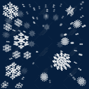 White snowflake blue snowflake element png