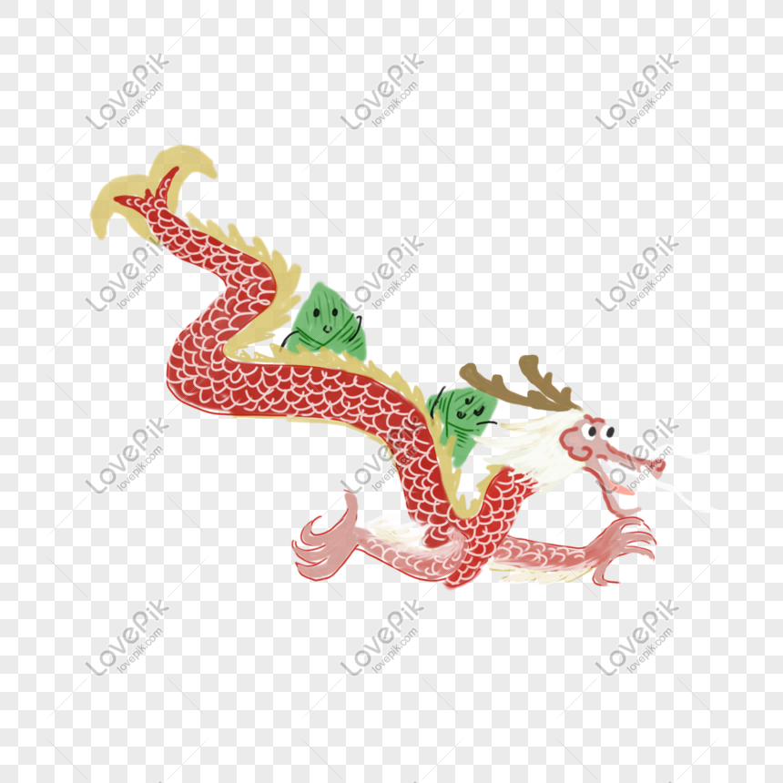 Hand Drawn Dragon Boat Festival Scorpion Flying Dragon Illustrat Png 