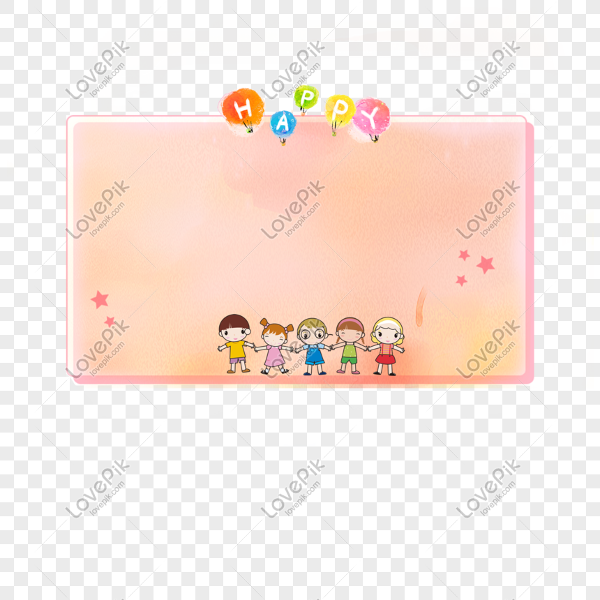 Childrens Day Childrens Day Border Pink Cute Border Png Images Picture Free Download Lovepik