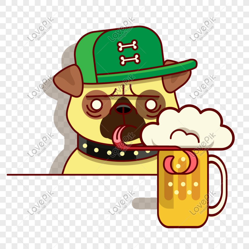 Hình ảnh Chó Con Uống Bia Theo Phong Cách Mbe PNG Miễn Phí Tải Về ...
