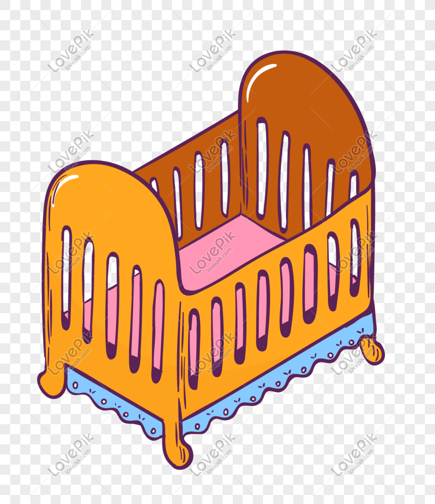 Cartoon Baby Hand Drawn Crib Design PNG Picture And Clipart Image For Free  Download - Lovepik | 610710975