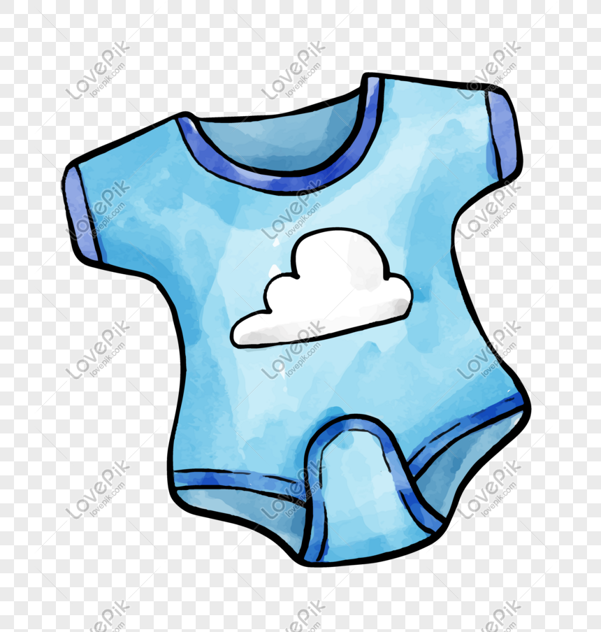เสื้อผ้าเด็กทารกการ์ตูนฤดูร้อนสีน้ำ Png สำหรับการดาวน์โหลดฟรี - Lovepik