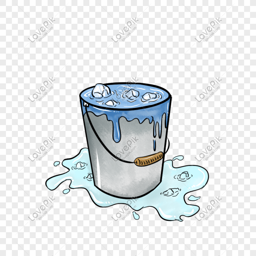 Ice Bucket Hd Transparent, Ice Bucket Ice Cup Cartoon Hand Drawn Ice Bucket  Hand Painted Real Ice Bucket, Ice Clipart, Cool, Summer PNG Image For Free  Download