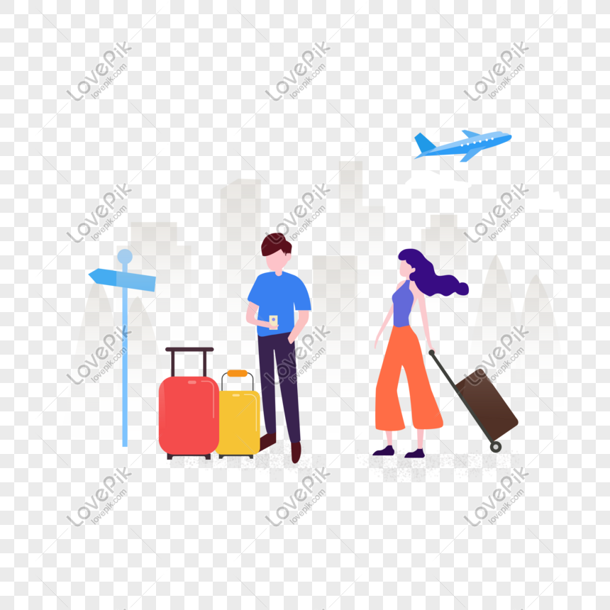 Travel leisure spring outdoor activities, Vector, travel, casual png image