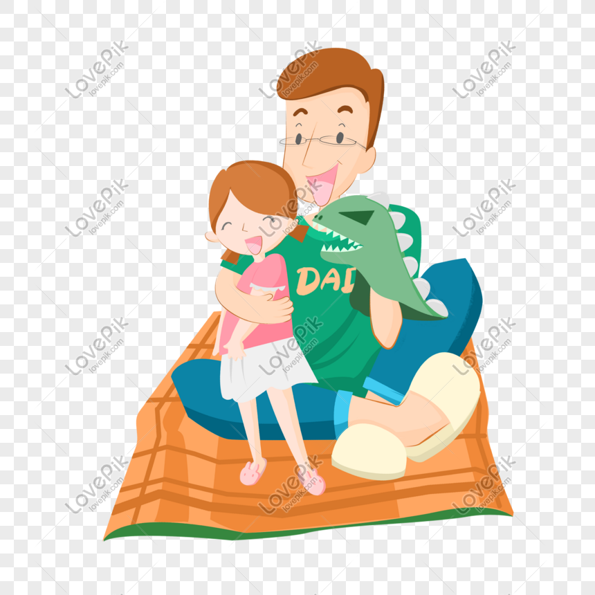 Father And Babe Play Illustration PNG Transparent And Clipart Image For Free Download