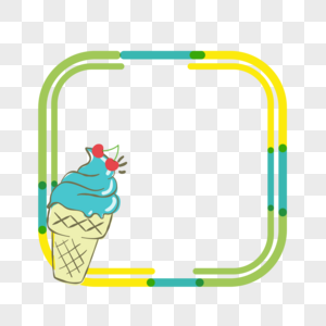 Flat Ice Cream Border PNG Images With Transparent Background | Free ...