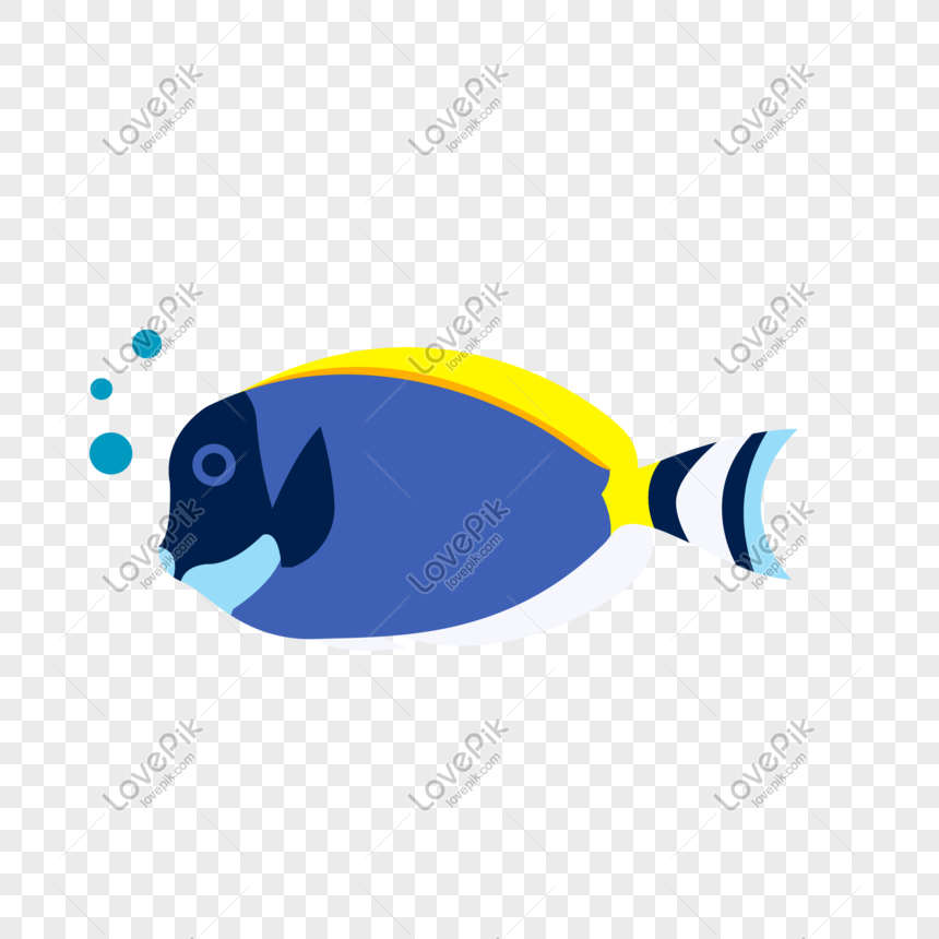 Vektor Ilustrasi Ikan Tropis Laut Dasar Laut Dunia Gambar