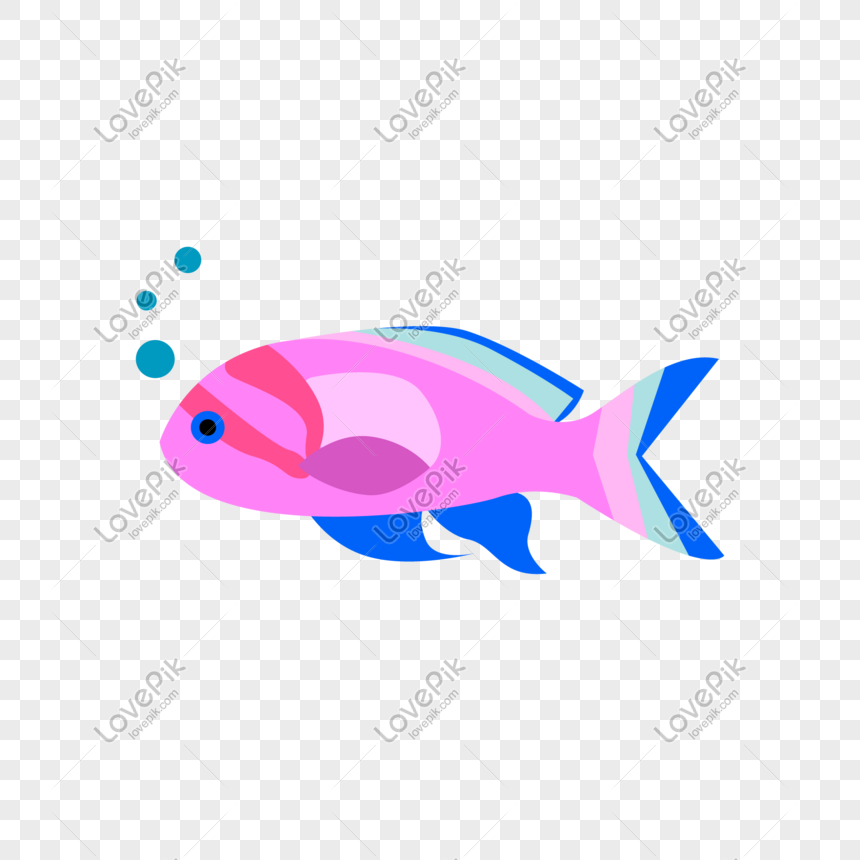 Vektor Ilustrasi Ikan Tropis Laut Dasar Laut Dunia Gambar