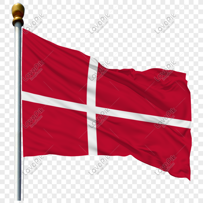 Hình ảnh Cờ Đan Mạch Với Cột Cờ PNG Miễn Phí Tải Về - Lovepik