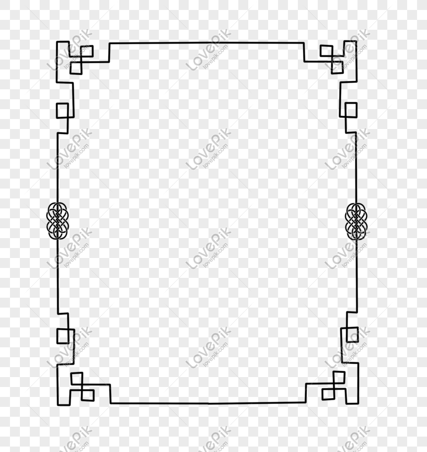 Vẽ Tay Mau đen Tối Giản Viền Trung Quốc Hinh ảnh định Dạng Hinh ảnh Psd 610809023 Vn Lovepik Com