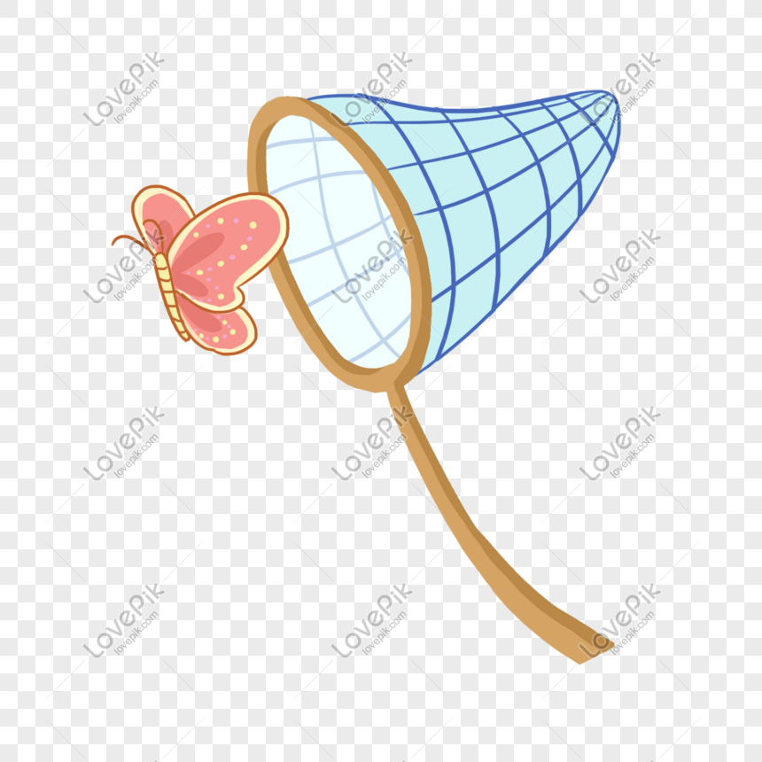 Summer Children Flapping Net Illustrator Png Image Picture Free Download Lovepik Com