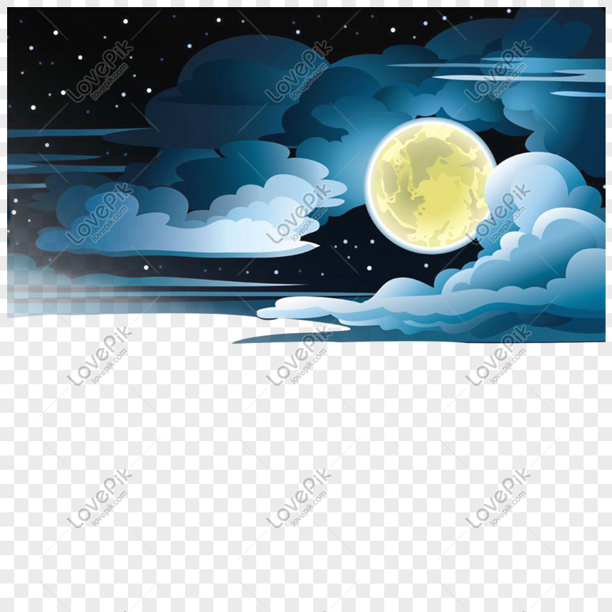 Hand Drawn Cartoon Night Sky PNG Transparent Image And Clipart Image For  Free Download - Lovepik | 610825177