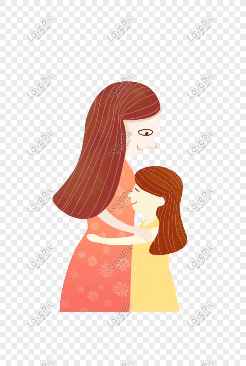 Hình ảnh Hai Mẹ Con Yêu Nhau ôm ấp Thiết Kế PNG Miễn Phí Tải Về ...