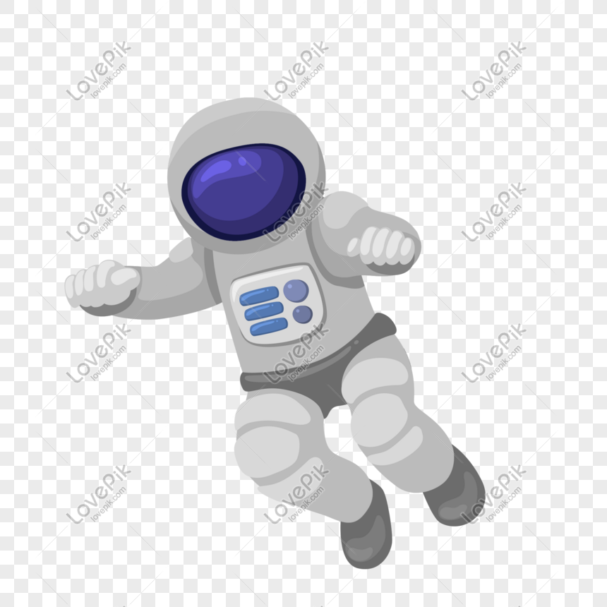 Beautiful Astronaut Lunar Day Material PNG Transparent Background And ...