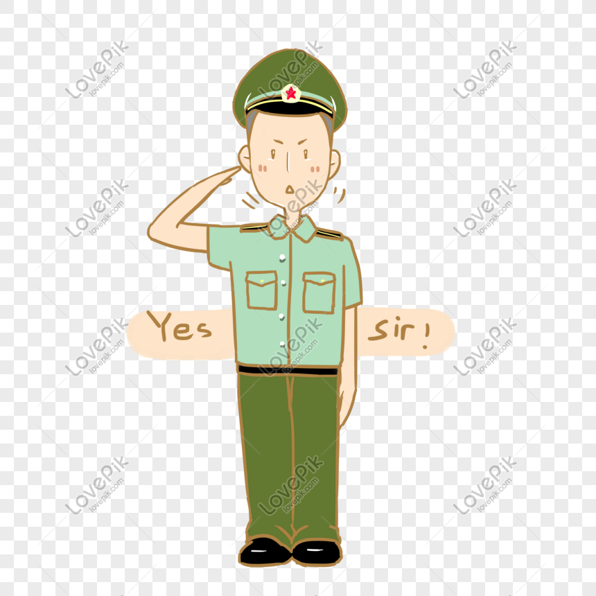 Expression Yes Sir Building Army Festival Soldier Illustration PNG Hd  Transparent Image And Clipart Image For Free Download - Lovepik | 610841784