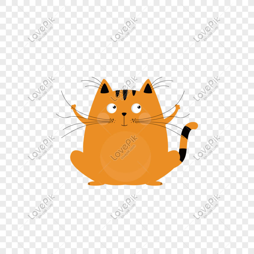 elemento de desenho animado de cabeça de saudação de gatinho fofo