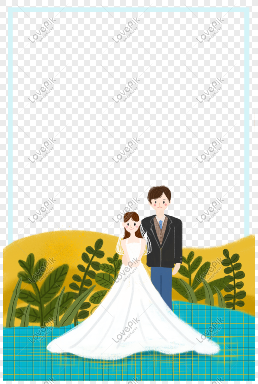 Romantic Wedding Theme Border PNG Transparent Background And Clipart Image  For Free Download - Lovepik | 610865960
