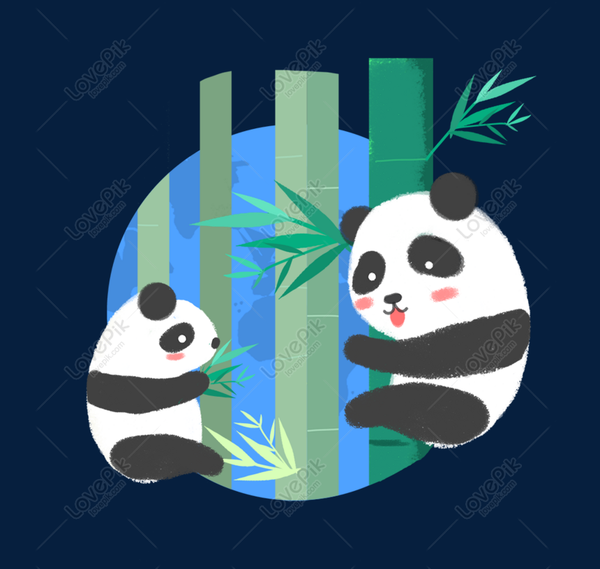 Panda Comendo Bambu PNG , Panda Clipart, Panda Clipart, Desenho Animado  Imagem PNG e PSD Para Download Gratuito