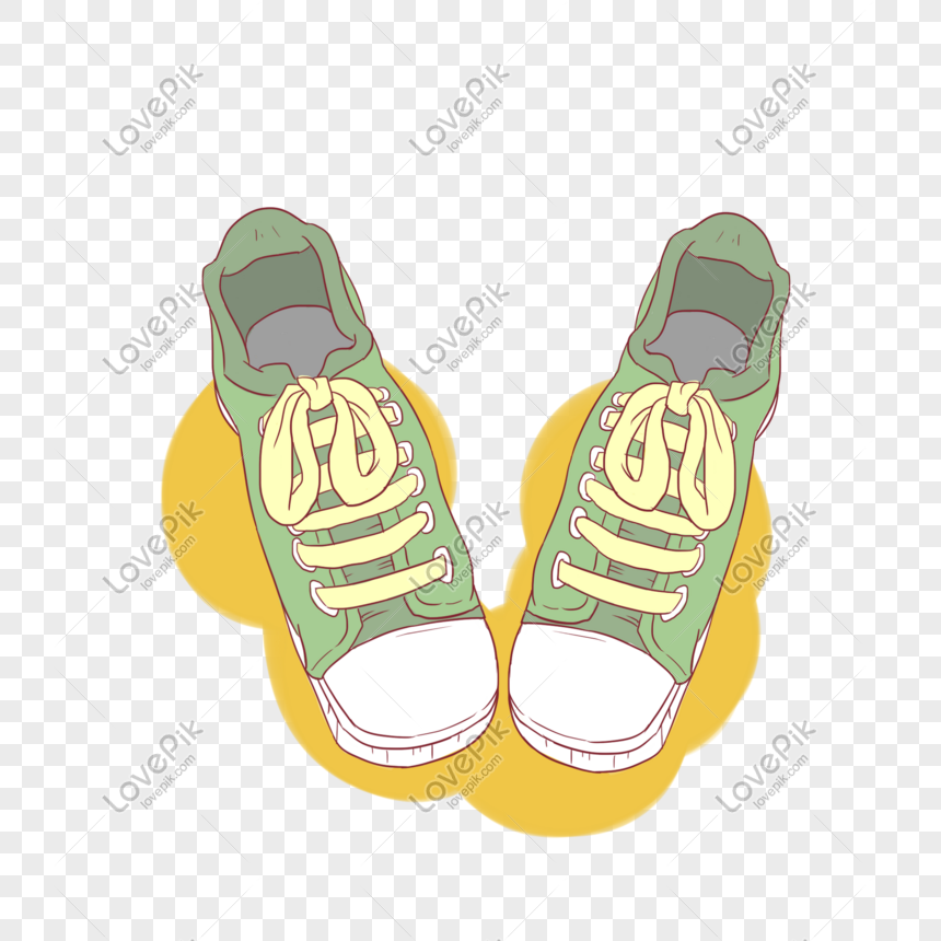 Gambar Sepatu Kartun White Background Kembang Sepatu Tumbuh Di