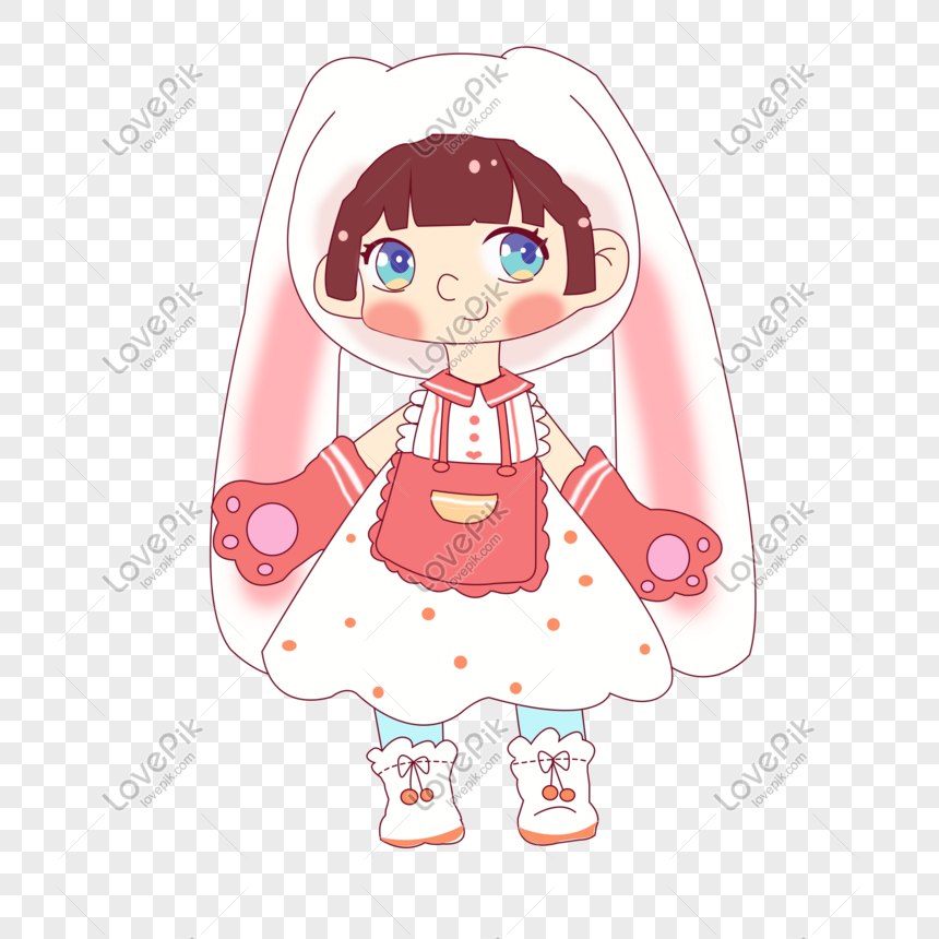 Menina Cor De Rosa Dos Desenhos Animados Padrão Decorativo PNG , Cor De  Rosa, Cartoon, Menina Imagem PNG e PSD Para Download Gratuito