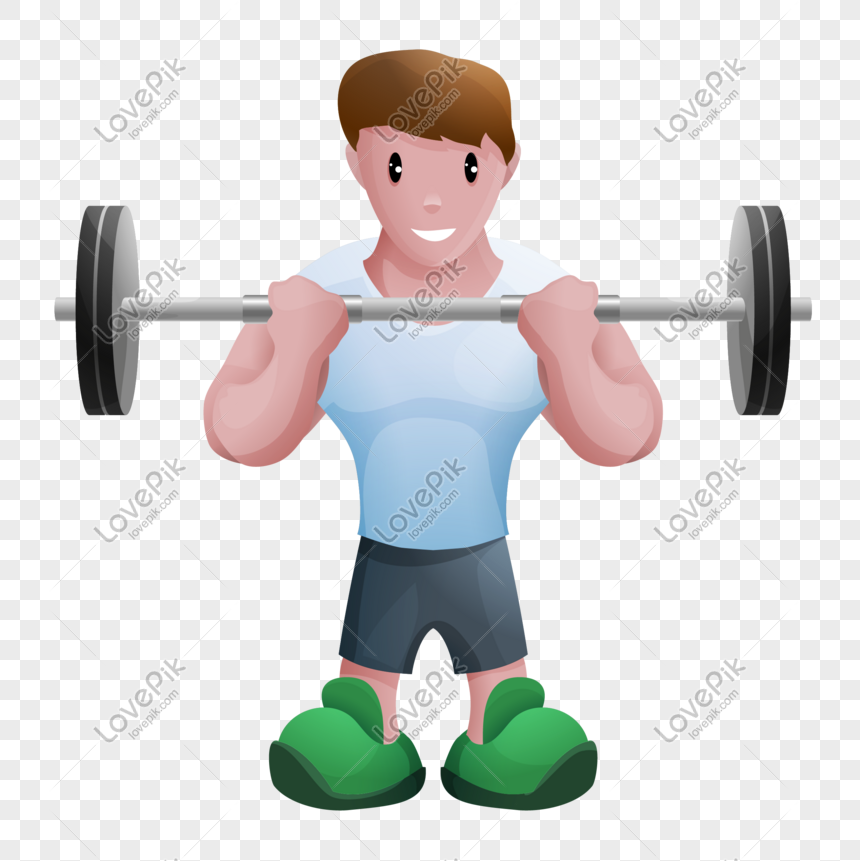 Cartoon Boy Weight Lifting Equipment Fitness PNG Transparent And Clipart  Image For Free Download - Lovepik | 610895886