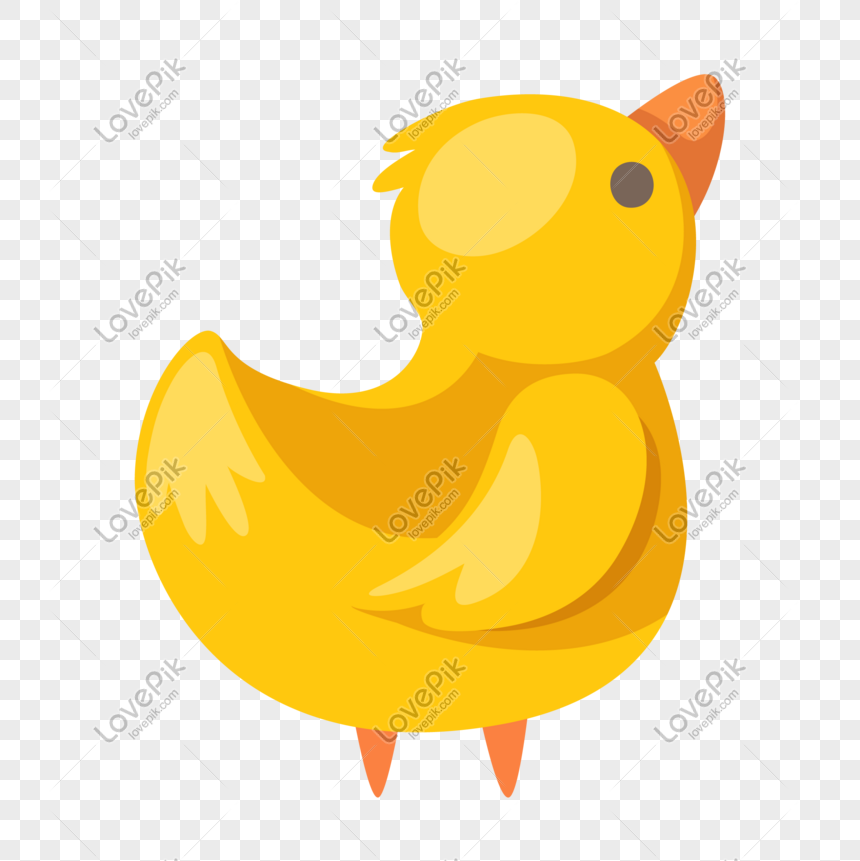 Dibujado A Mano Dibujos Animados Animal Pequeño Pato Amarillo PNG Imágenes  Gratis - Lovepik
