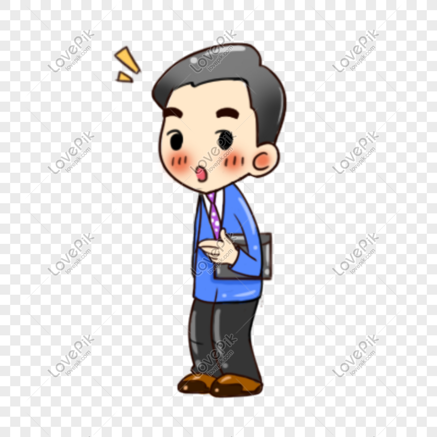 Hand Drawn Cartoon Man At Work PNG Image Free Download And Clipart Image  For Free Download - Lovepik | 610901211