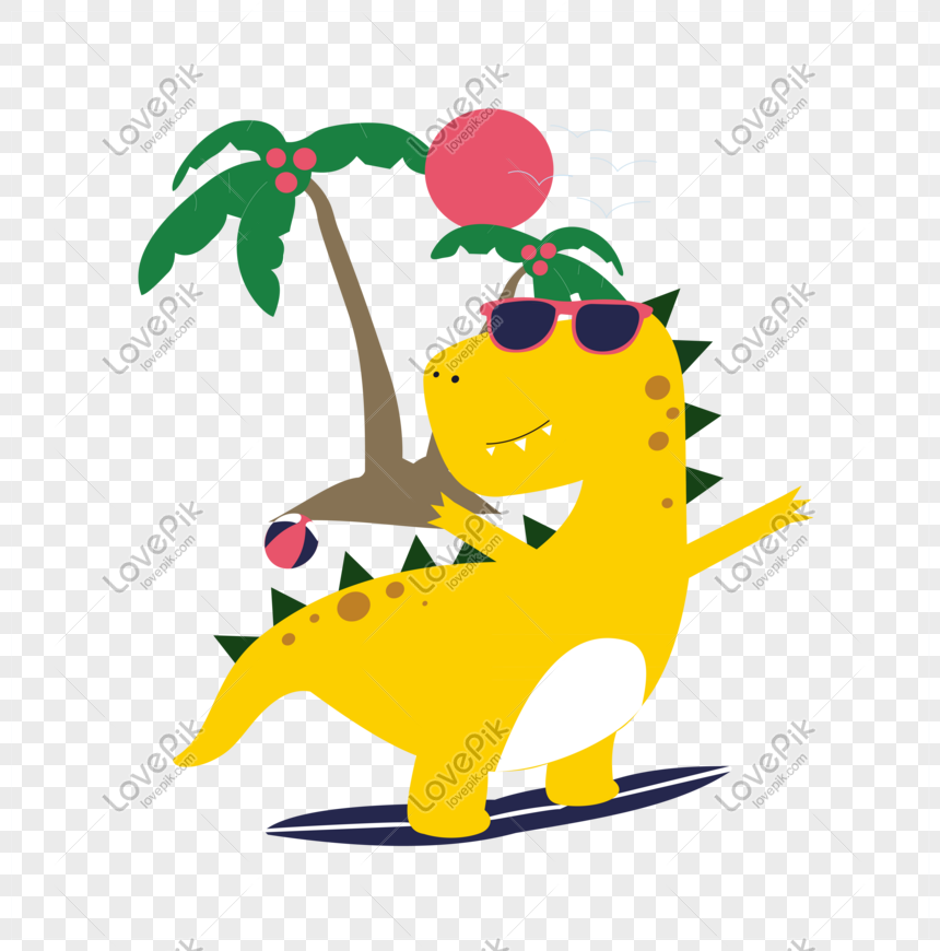 Summer Vacation Dinosaur Vacation Series Vector PNG White Transparent And  Clipart Image For Free Download - Lovepik | 610911622