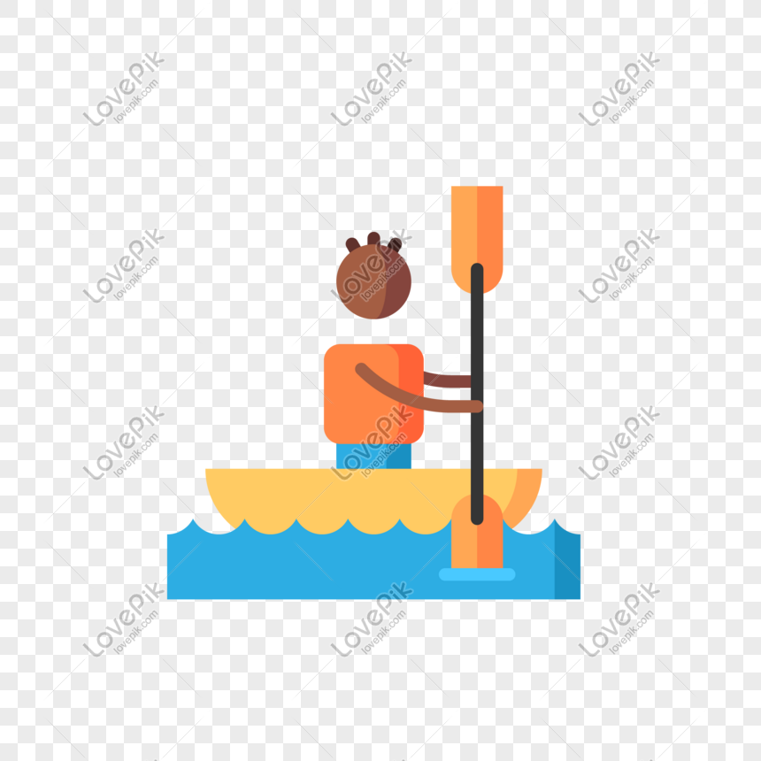 Simple character boating free material, Minimalistic cartoon character, character cartoon simple, sport png transparent background