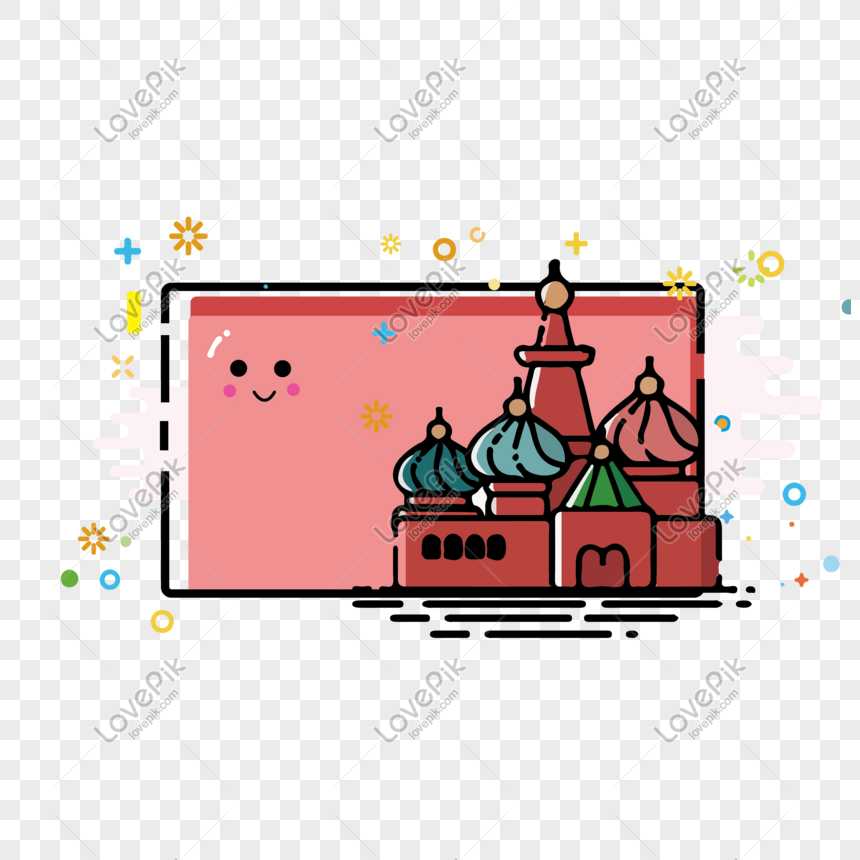 Mbe style Moscow red square decorative frame, Mbe, mbe style, decorative png free download