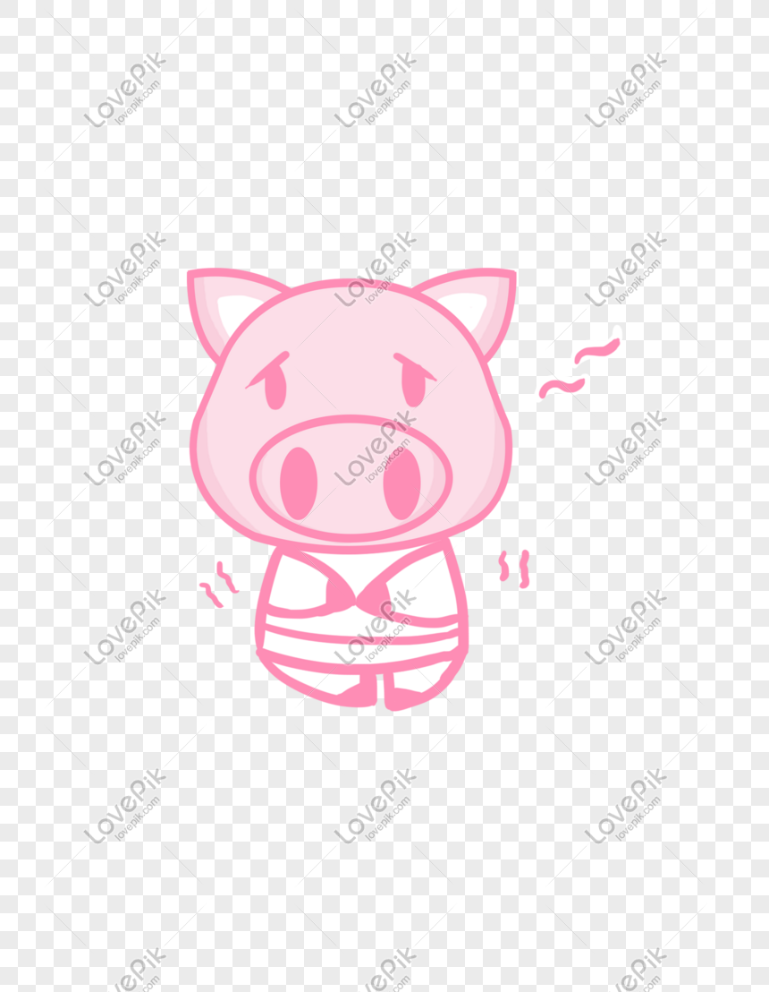 Pig Q Version Cartoon Character Animal Image Chat Expression Pac, Pig ...