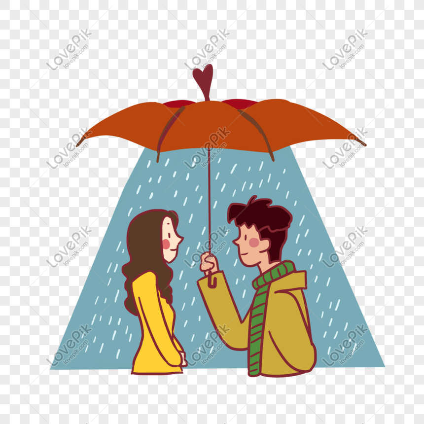 Hand Drawn Chinese Valentines Day Rain Umbrella Illustration PNG Free  Download And Clipart Image For Free Download - Lovepik | 610930773
