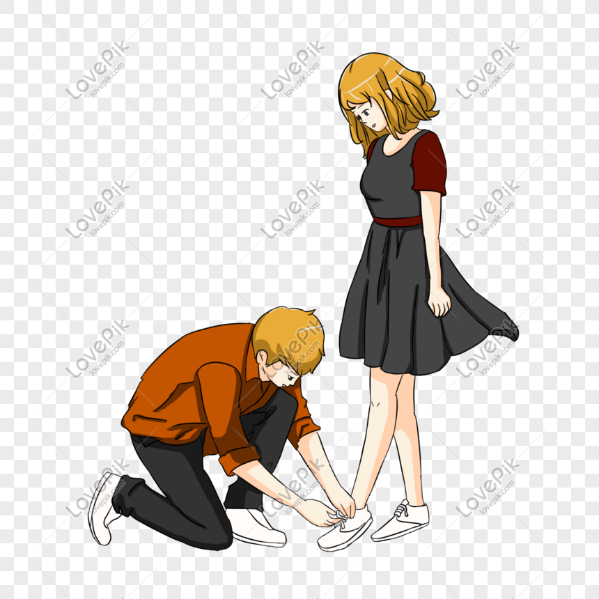 Cartoon Character Tying Couple Romantic Couple PNG Picture And Clipart  Image For Free Download - Lovepik | 610943365