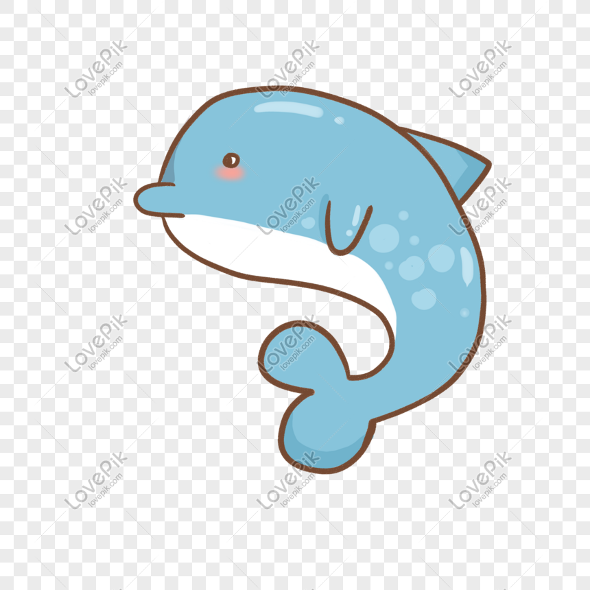 Hand Drawn Sea Animal Dolphin Illustration Free PNG And Clipart ...