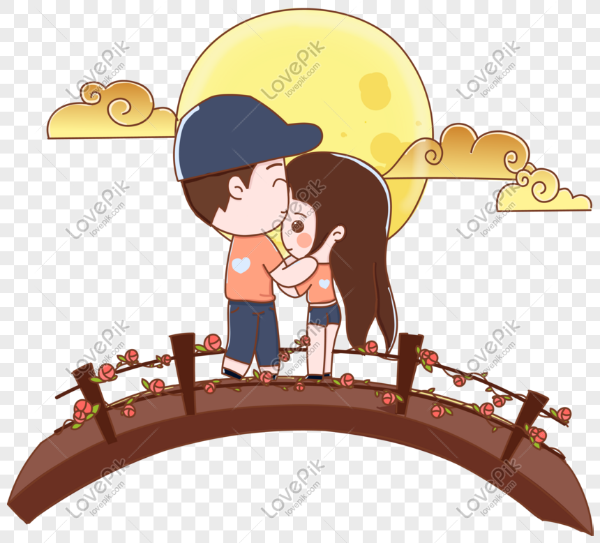 Tanabata Cartoon Dating Couple PNG Free Download And Clipart Image For Free  Download - Lovepik | 610946183