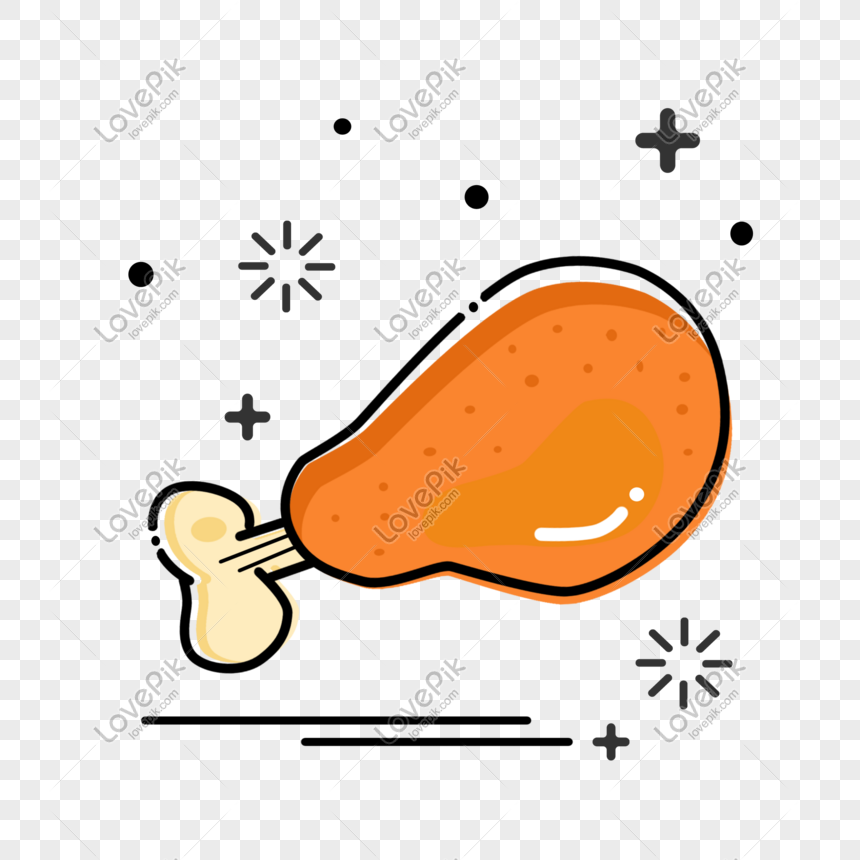 Cartoon Mbe Style Delicious Fried Chicken PNG Transparent And Clipart Image  For Free Download - Lovepik | 610938466