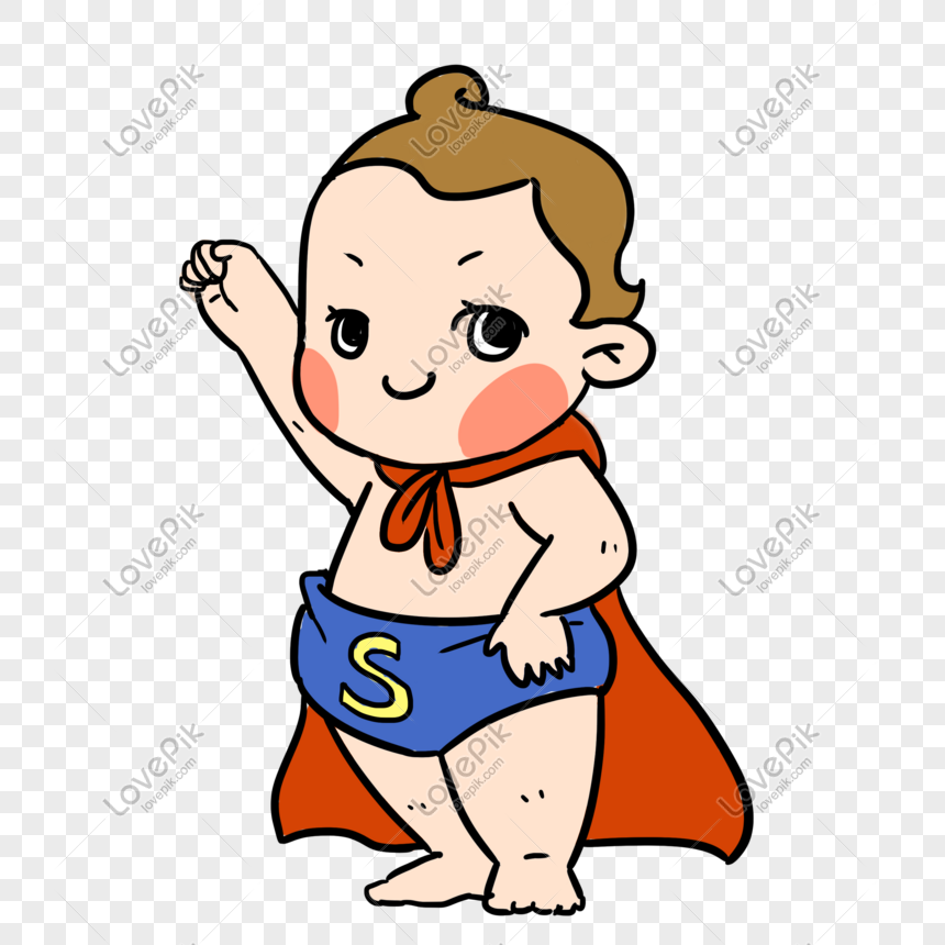 Superman Baby Baby Cartoon Hand Drawn Illustration Free PNG And Clipart  Image For Free Download - Lovepik | 610961209