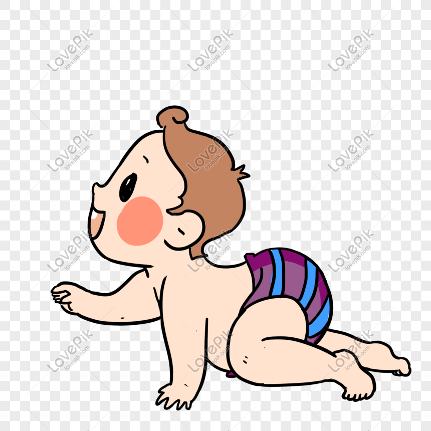 Desenho Animado Careca Com Carrinho De Bebê Ilustração Stock - Ilustração  de inocente, infância: 191438693