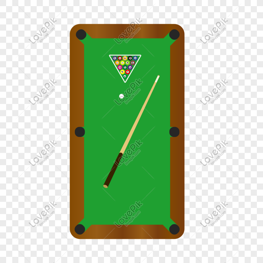 Cartoon Billiard Entertainment Hand Drawn Vector Free PNG And Clipart ...