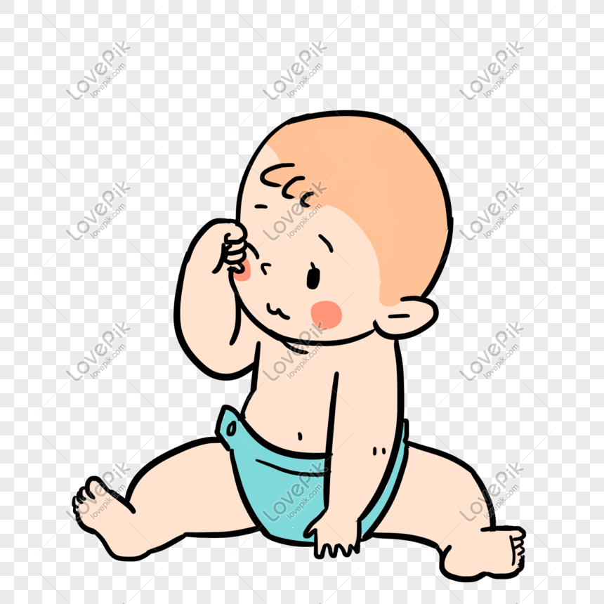Baby Baby Wake Up Cartoon Hand Drawn Illustration Free PNG And Clipart  Image For Free Download - Lovepik | 610962649