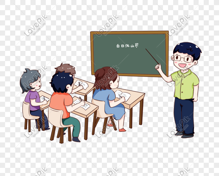 Hand Drawn Cartoon Teachers Day Teaching Scene PNG Transparent Image And  Clipart Image For Free Download - Lovepik | 610970597