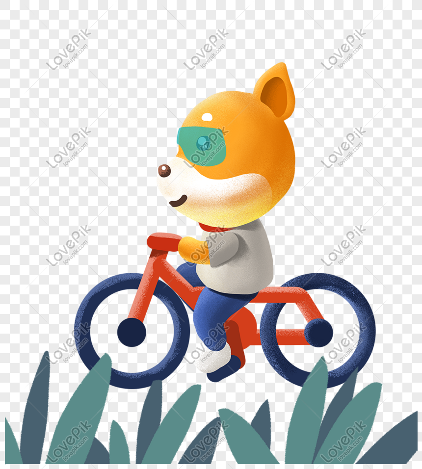 Kartun Anjing Petir Sepeda Ilustrasi PNG Grafik Gambar Unduh Gratis Lovepik