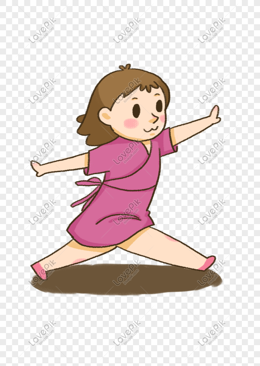 mom practicing yoga cartoon hand drawn png image picture free download 611010500 lovepik com lovepik