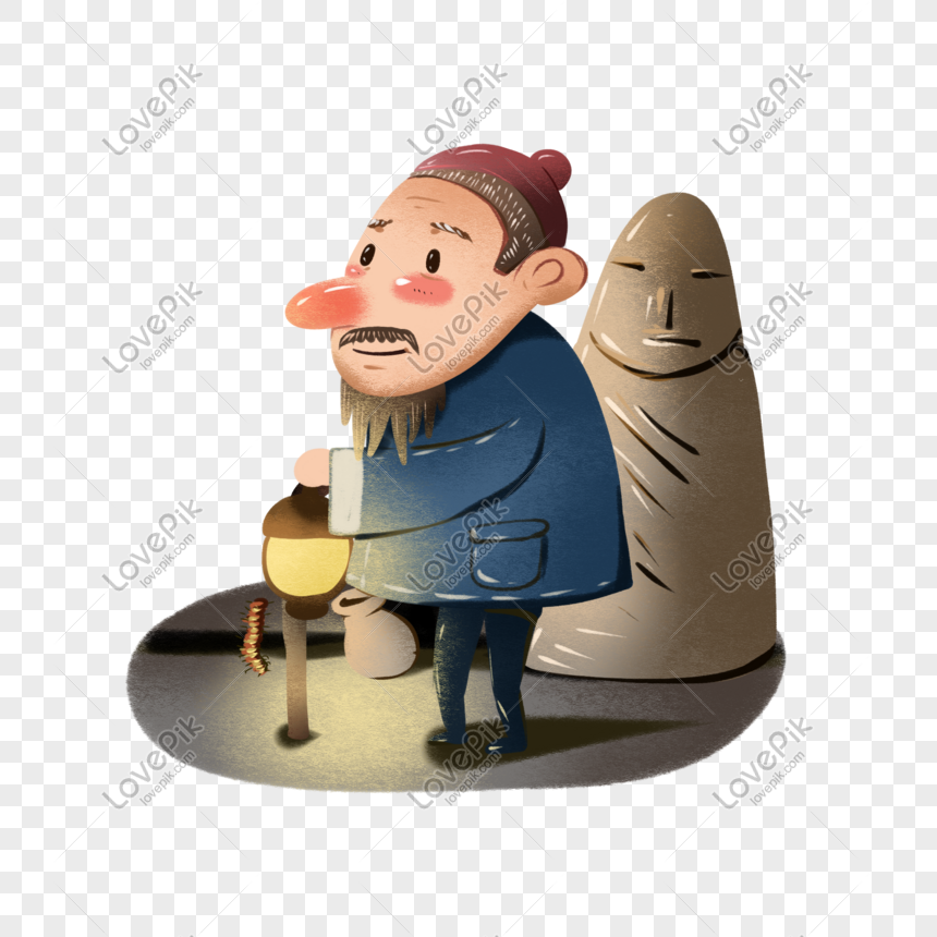 Exaggerated character digging treasure travel tourism series thr, Exaggerated characters, digging treasure, travel png free download