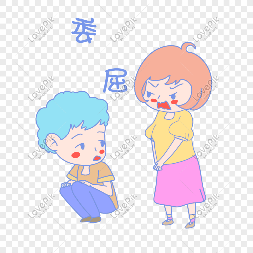 Tanabata Couple Expression Pack Grievance Illustration PNG White ...