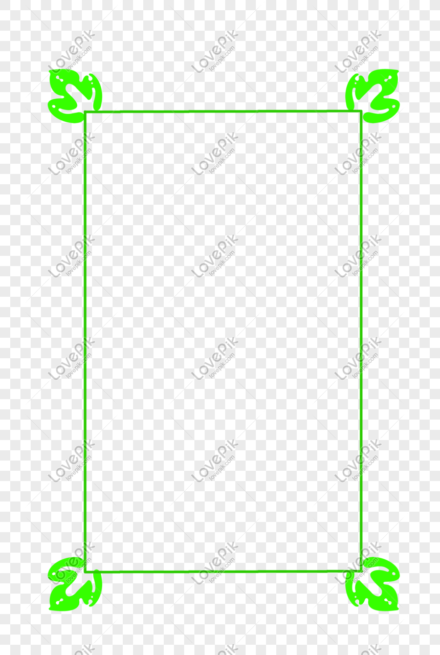 Зеленая рамка Png материал изображение_Фото номер 611067975_PSD Формат  изображения_ru.lovepik.com