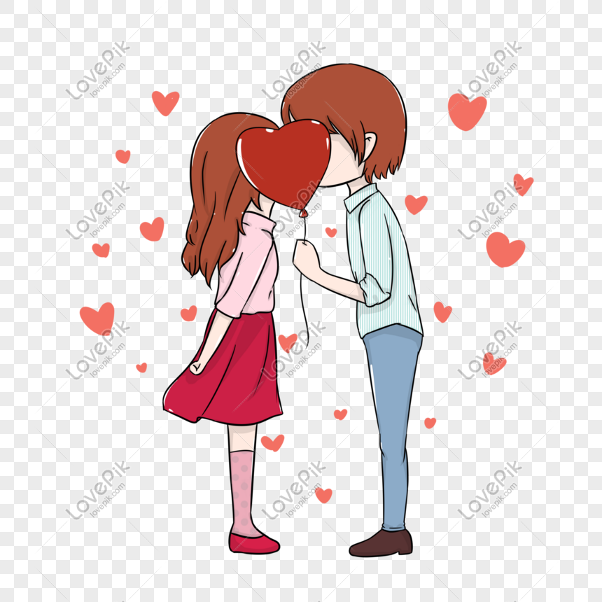 Romantic Valentines Day Chinese New Year Cartoon Couple Free Do PNG  Transparent Background And Clipart Image For Free Download - Lovepik |  611067880