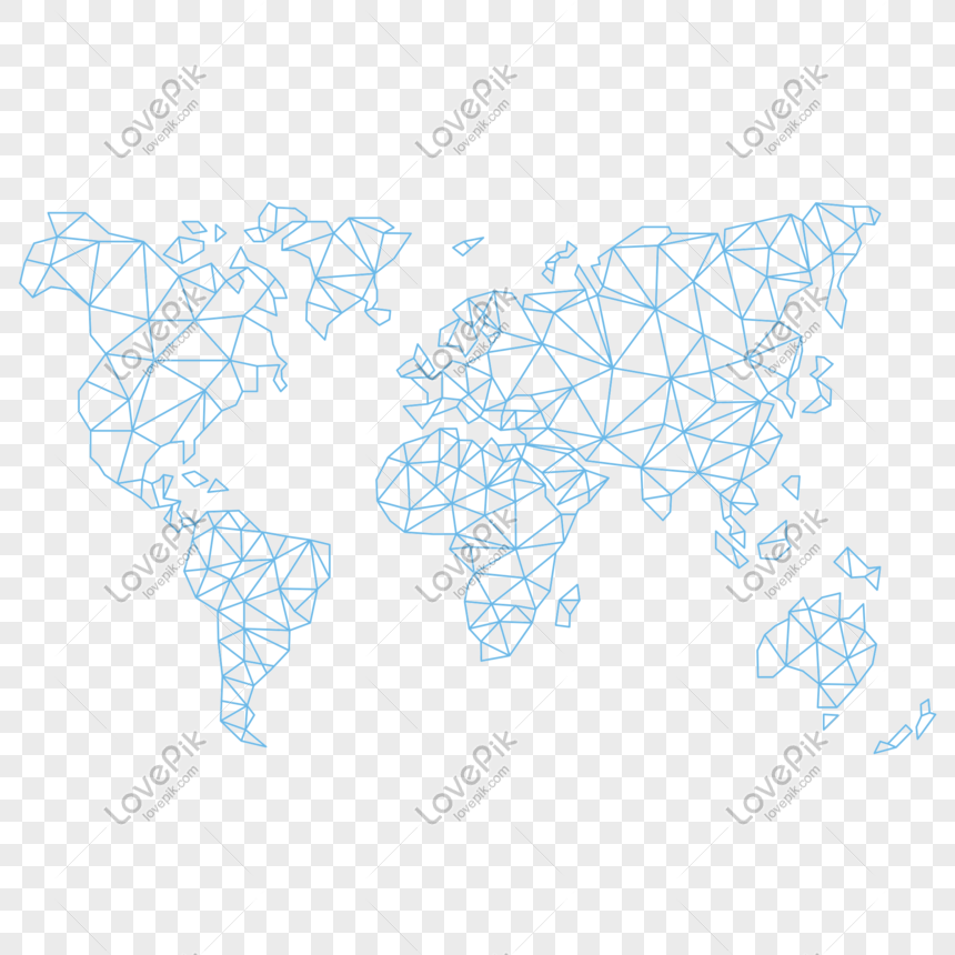 Cartoon Vector Crystal Lattice Drawing World Map Png Image Picture Free Download 611068120 Lovepik Com