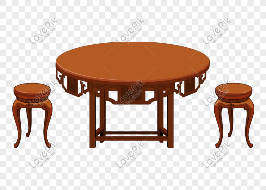 Chinese Antique Furniture Round Table, Chinese Round Table