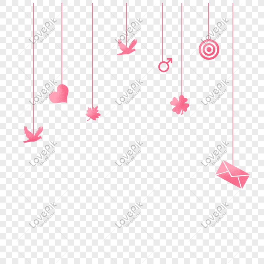 Kartun Surat Cinta Dekorasi Valentine Gambar Unduh Gratis
